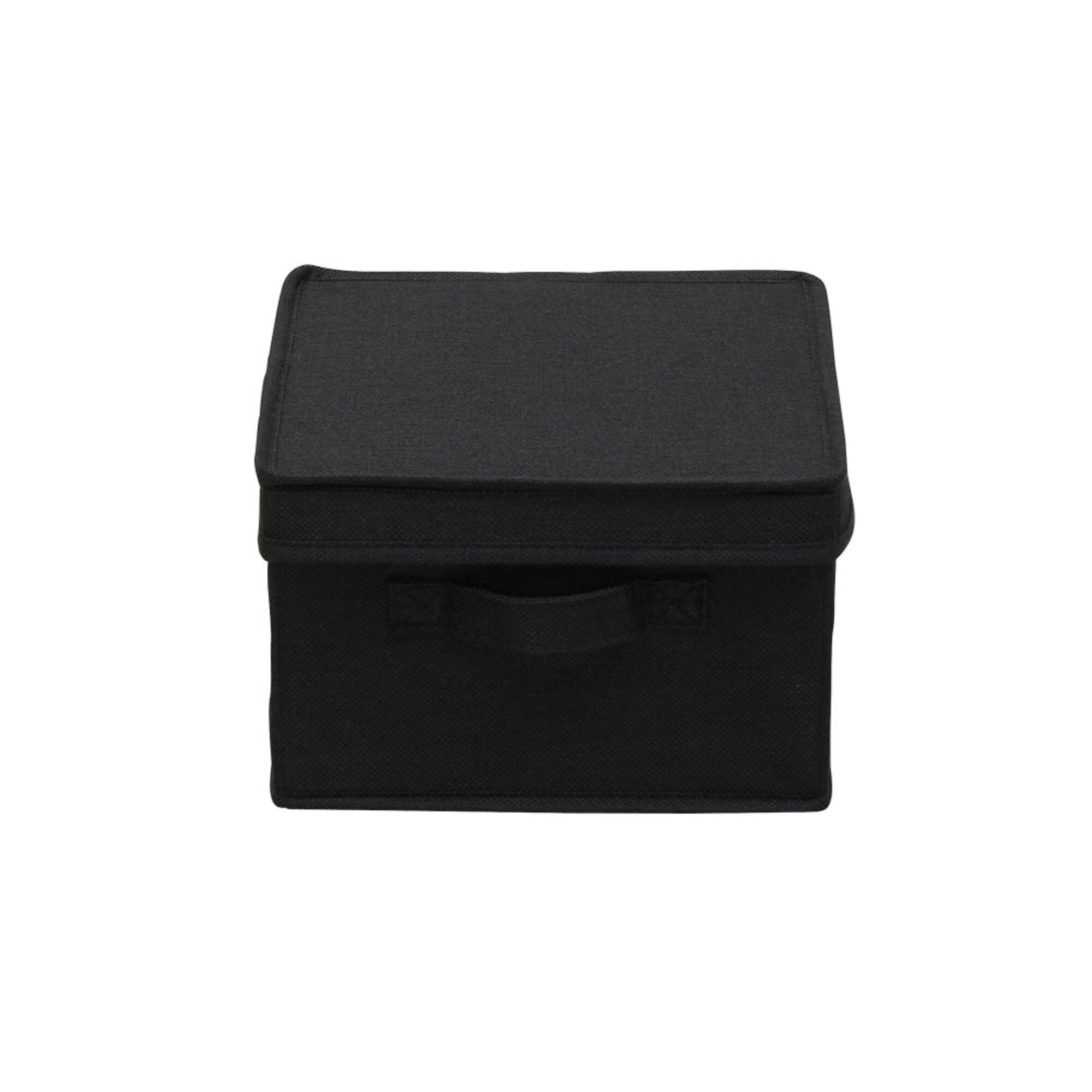 Household Essentials Fabric Storage Bin with Lid
